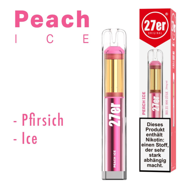 27er VAPE - Peach Ice